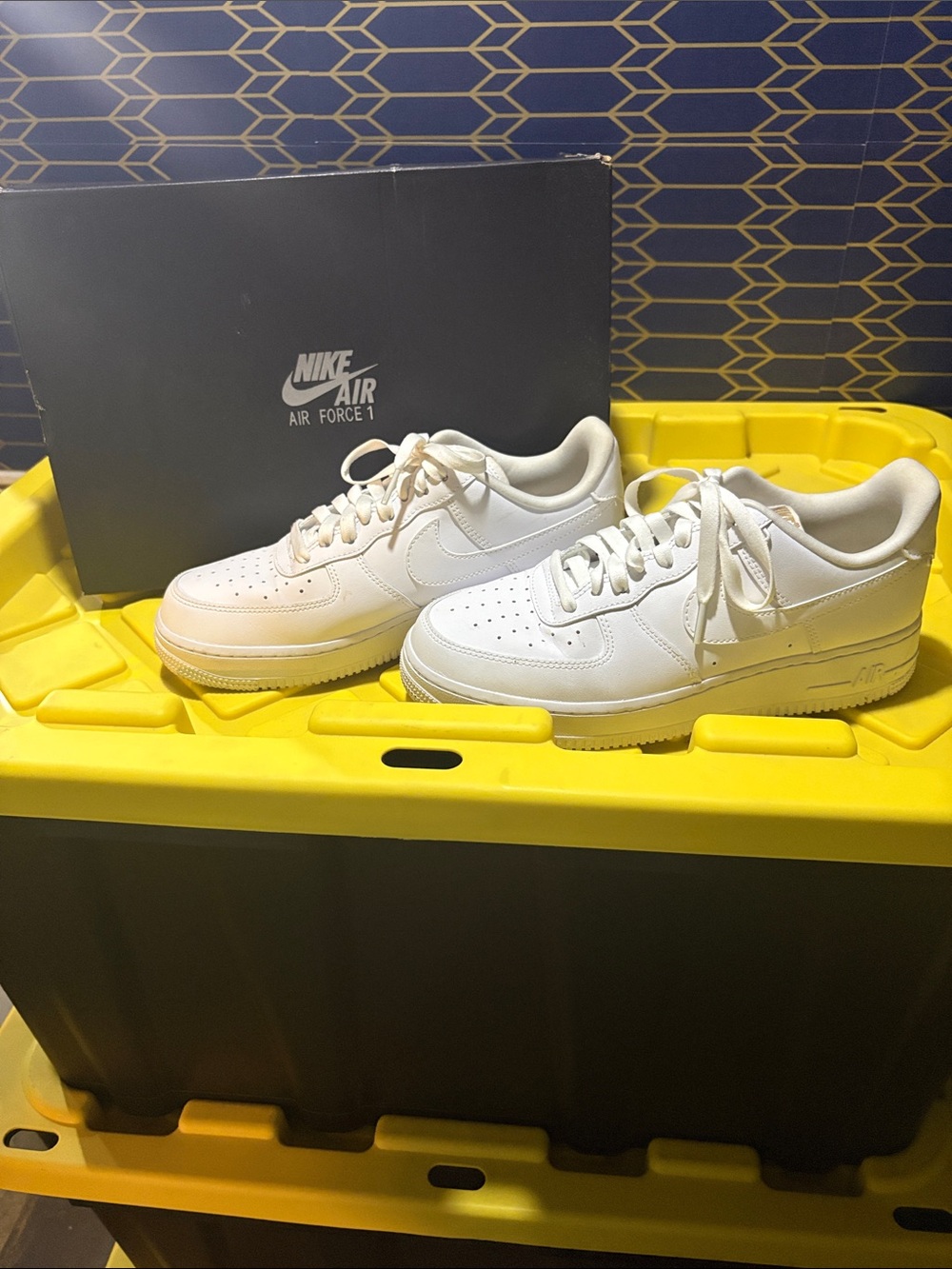 Nike Air Force 1  White Low Top Sneakers